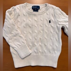 Polo by Ralph Lauren Cream Cable Knit Sweater